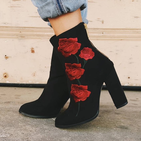 COPY - New rose embroidery suede boot - Picture 5 of 5